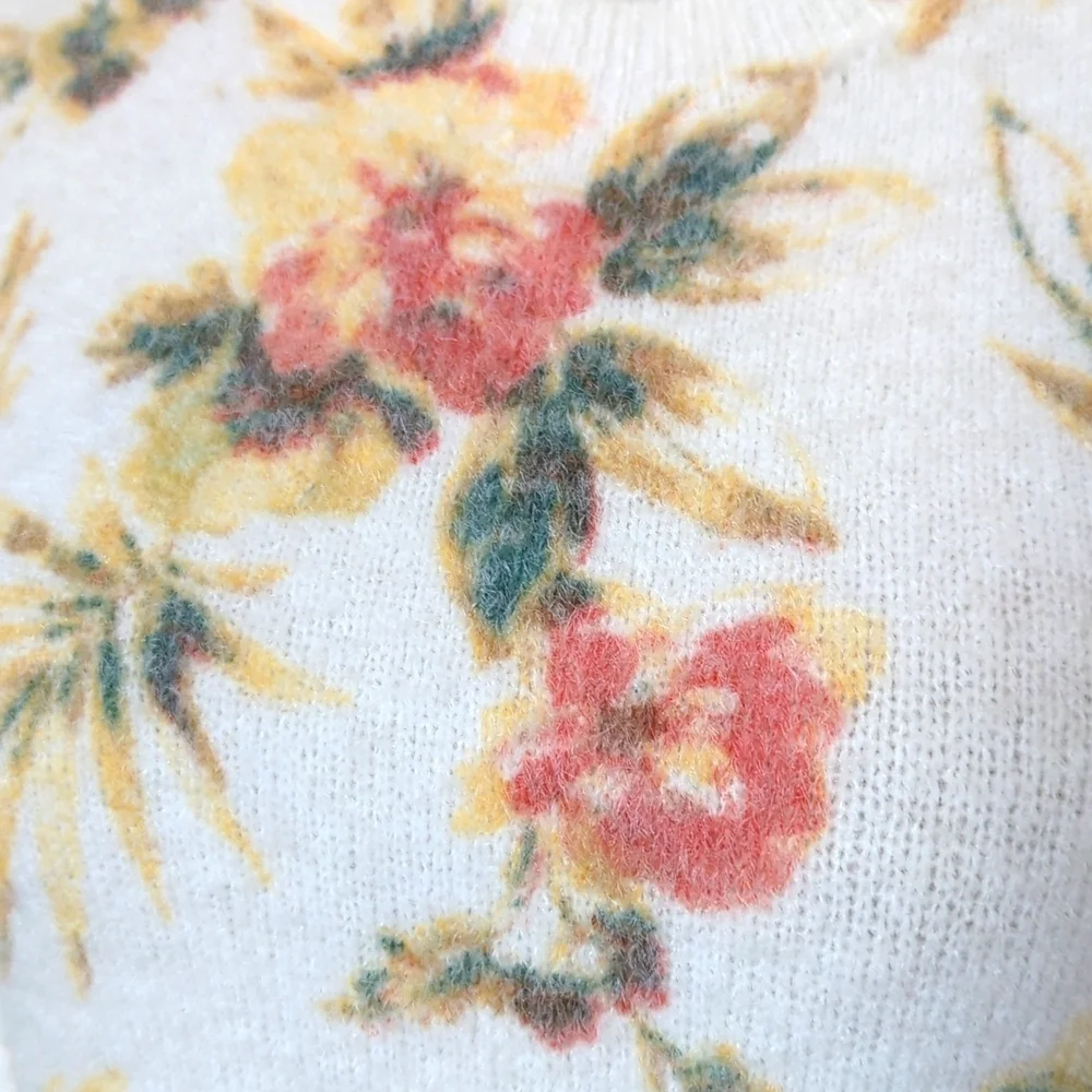 Joie Floral Short Sleeve Sweater - Picture 2 of 6